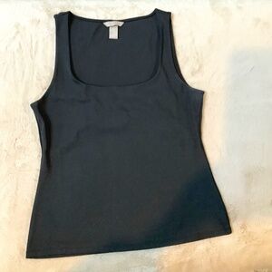 H&M Black M Tank Essential Normcore Scandi Girl Monochrome Minimalist